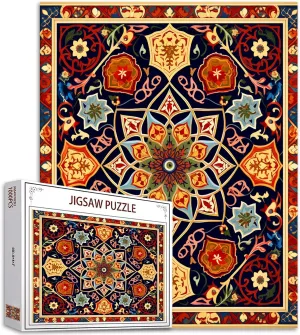 Jigsaw Puzzle Flowers 1000 Pieces Puzzles Game Colorful Mandalas Wall Decor DIY Craft Puzzle monolithic lap inventory secret rigor tributary Fantasy Mandala Flower Art 1000 Piece Jigsaw Puzzles for Adults Beautiful Mandala Painting 