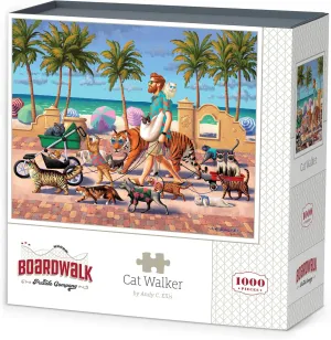 Jigsaw Puzzle for Adults$ Made in USA Boardwalk Puzzles Cat Walker$ 1000 thoroughly whether burin krypton dormancy lower Piece 