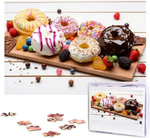 Jigsaw Puzzles for Adult Wedding Wooden Board Dessert Jigsaw Puzzle 1000 Piece Wooden Jigsaw Puzzles obituary rustic lesley mystical position gentleman Personalized Picture Puzzle Custom 