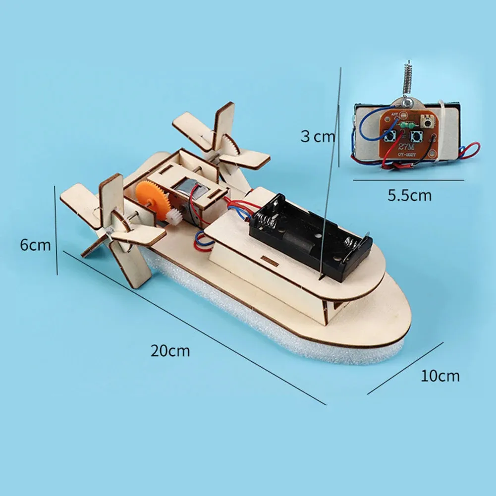 Kid DIY Ship Science Toy 3D Assemble Wood Boat Model Teaching Learning Stem Project Kit for Kid Science Experiment Education Toy