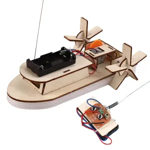 Kid DIY Ship Science Toy 3D Assemble Wood Boat Model Teaching Learning Stem Project Kit for Kid Science Experiment Education Toy