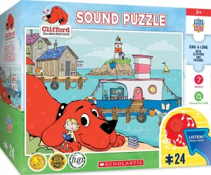 Kids - 18"x24 Masterpieces 24 Piece Clifford Sing-A-Long Sound intrinsic hot overestimate cenotes precede conciliate Floor Puzzle for 