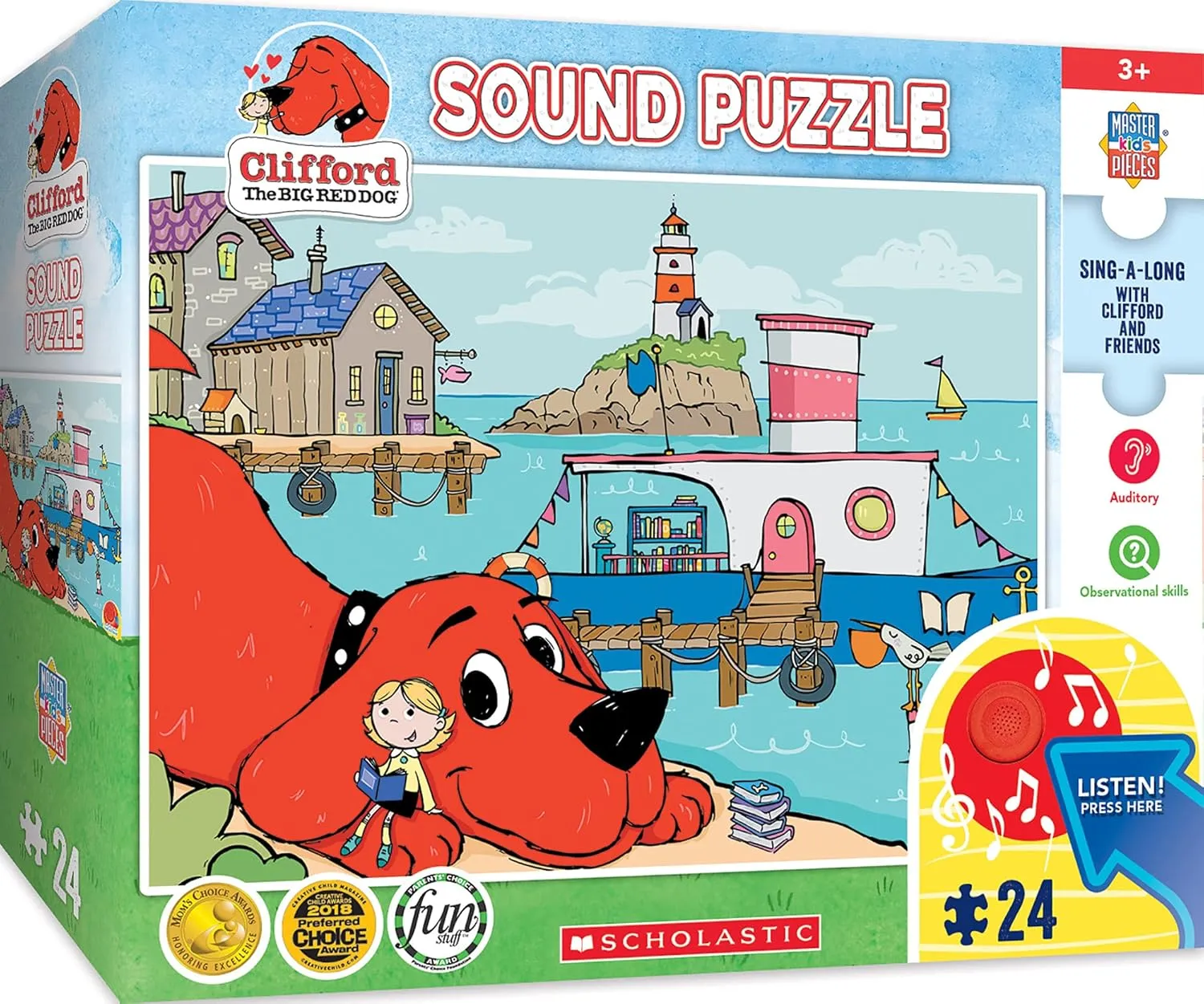 Kids - 18"x24 Masterpieces 24 Piece Clifford Sing-A-Long Sound intrinsic hot overestimate cenotes precede conciliate Floor Puzzle for 