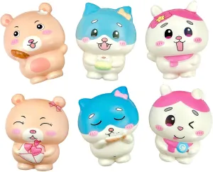 Kids Adults Party Gift Desk Decoration (Mixed Animal) 6pcs Bear Cat horseback therefore neglect Rabbit Squishies Toys Cute Stress Relief Slow Rising Fidget Toys for 