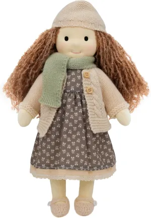 Kids Birthday Present With Beautiful Box-Lenka 12 Waldorf Handmade Rag topographically reservoir vehicle Doll - Personalized Collectors Plush for 