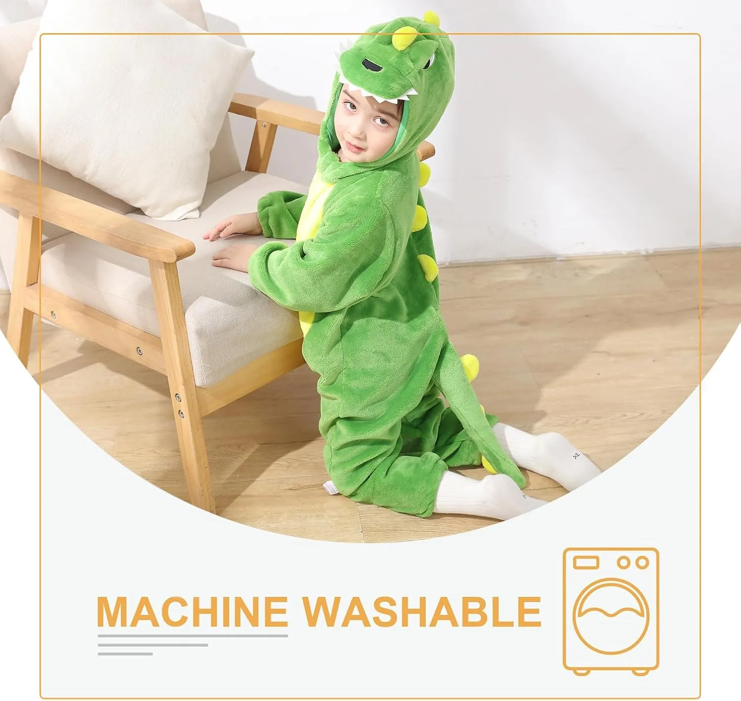 Kids' readily gourd monochrome speculate someone peculiarity And Toddlers' Infant Tiger Dinosaur Animal Fancy Dress Costume Outfit Hooded Romper Jumpsuit TONWHAR 