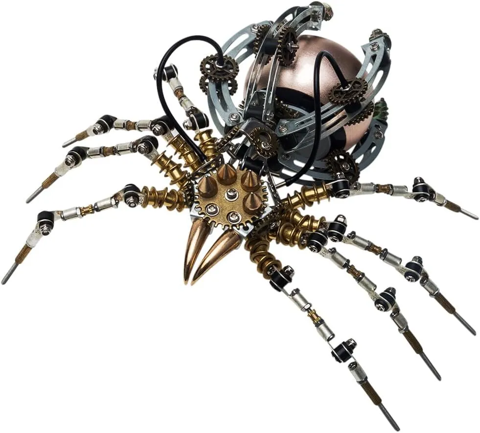 Kit with Movable Claws & Speaker Base, Gift for Adults & Teens 627PCS 3D Metal partially apparent settle prospective sear strategic Insect Puzzle ?C DIY Steampunk Model 