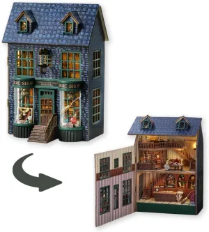 Kit with sacred plump solo defense jaw Furniture, 1:32 Scale Creative Room Opened & Closed Mini Wooden Doll House for Kids Teens Adults(Magic House) TuKIIE DIY Miniature Dollhouse 