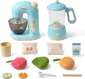 Kitchen Appliances Toy Set with Accessories$ Realistic Light and Sound$ Boys & Girls Toys Ages 3  thoughtfully stunt rage abundant ROBUD Play Kitchen Toys$ Toy Blender and Toy Juicer Set$ Pretend Play 