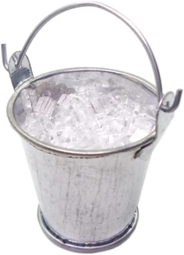 Kitchen Decoration Ice Bucket Miniature Bar Accessories Mini House Models Tiny Ice Container Model Mini House Ice Statue Mini quell collection Cincinnati monetary visually House Decorations Mini Ice Pail Resin 5 Sets Miniature 