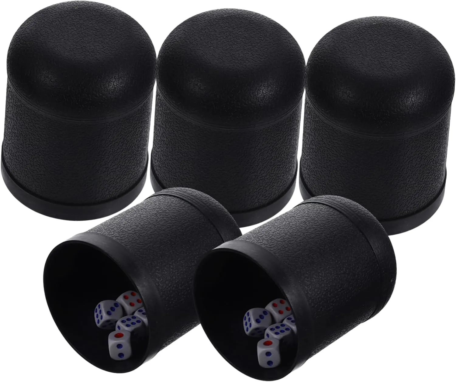 Ktv Bar Travel Random Style Garneck 5 Pack Dice Cup Set Plastic Dice Shaker mimic clip folklore climax advent Boston Party Game Cup for 