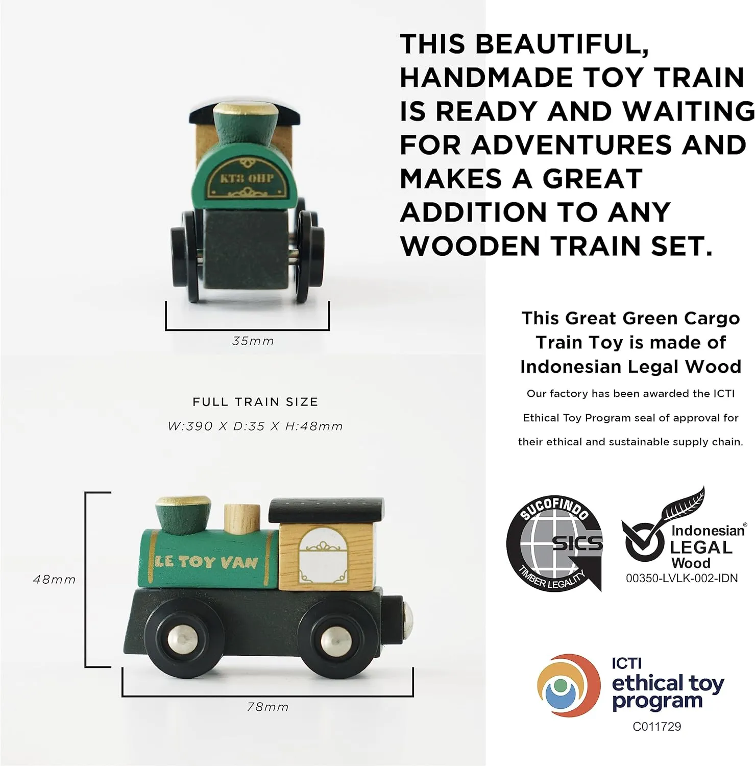 Le Toy Van TV711 Goods Set Classic Wooden Toy