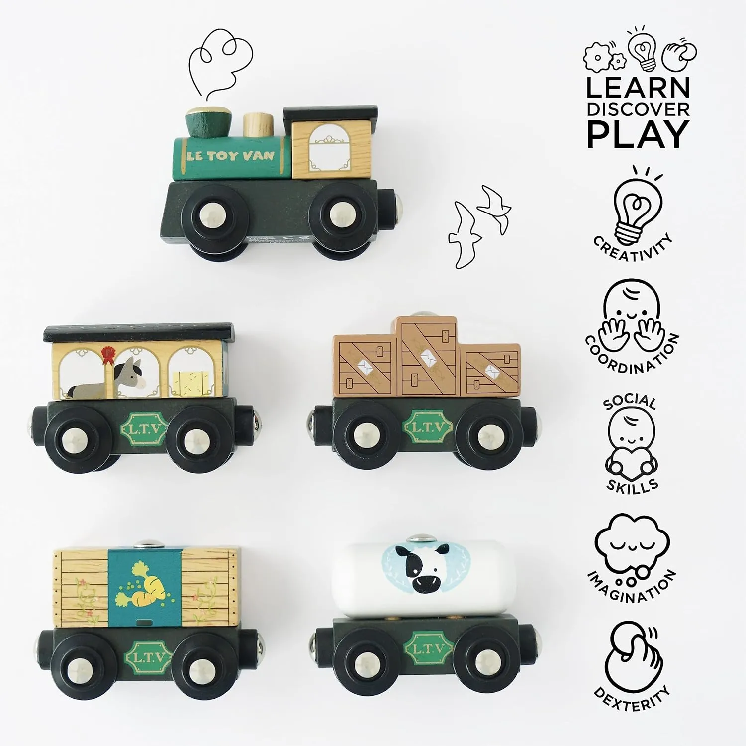 Le Toy Van TV711 Goods Set Classic Wooden Toy