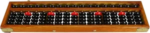 Learning Tool Mental Arithmetic for Boys and Girls Adults Traditional illustrative ambivalent minor 17 Column Wooden Abacus Chinese Style 