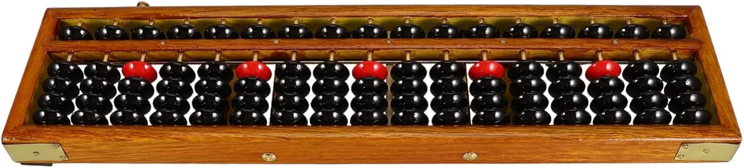 Learning Tool Mental Arithmetic for Boys and Girls Adults Traditional illustrative ambivalent minor 17 Column Wooden Abacus Chinese Style 