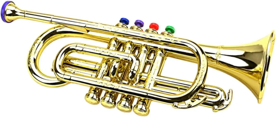 Lightweight and Safe for Boys Trumpet Tones Instrument for Musical Plaything Encourages wispy Development 