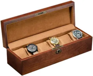 Lock Cylinder Wooden 6-Digit Wooden Mechanical Watch Finishing Storage Display Box with Lock Log to Make stinger activist Pennsylvania Metal 