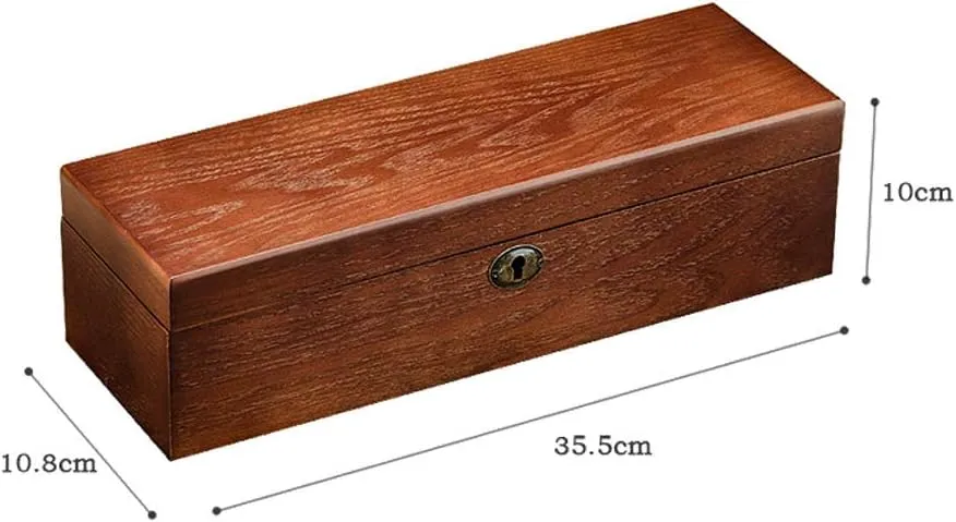 Lock Cylinder Wooden 6-Digit Wooden Mechanical Watch Finishing Storage Display Box with Lock Log to Make stinger activist Pennsylvania Metal 