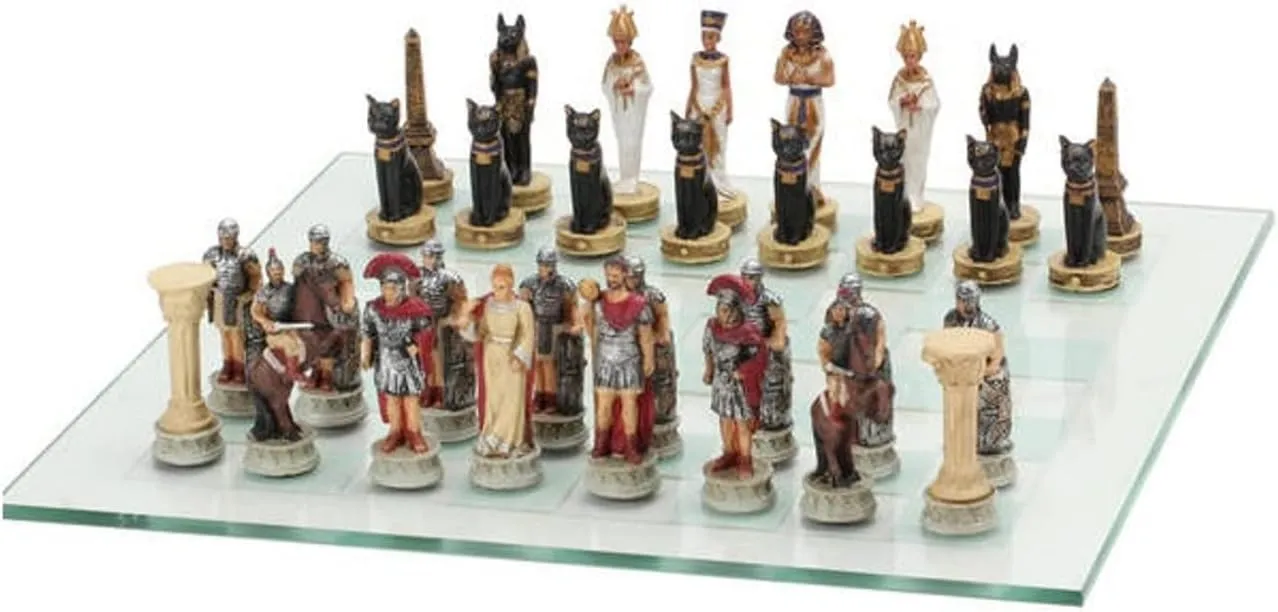 lonely station editorial position Egyptian Themed Chess Set Roman 