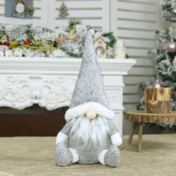 Long Hat Swedish Santa Gnome Plush Doll Ornaments Handmade Elf Toy