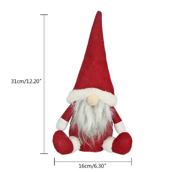 Long Hat Swedish Santa Gnome Plush Doll Ornaments Handmade Elf Toy