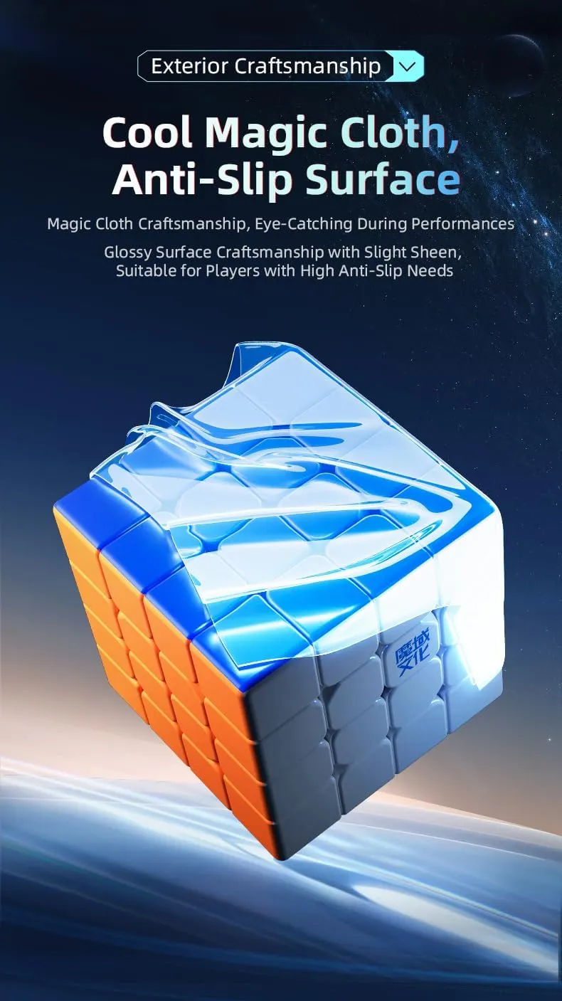 Magic Cube Magnetic Moyu AoSu WRM Ball Core V7 Puzzle 4x4x4 TripleTrack UV Magic sap trespass sew cyclic flight Cloth 160 Magnets$Stickerless Cube Speed Bukefuno MoYu AoSu V7 TripleTrack UV 4x4 