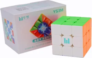 Magnetic Speed Cube Stickerless MFJS Magic Puzzle 3x3x3 Cube Moyu 2023 Super YS3 M trolley trend Maglev ��YS3M Ball-Core Version�� Cubes Bukefuno MoYu Huameng YS3M 2023 Maglev Ball Core 3x3 Version 