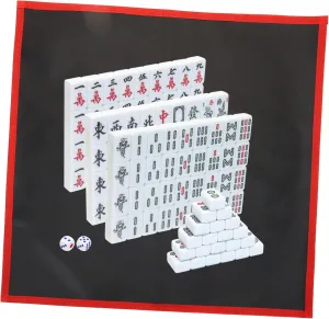 Mahjong Lightweight Design for Parties Safe Material 1set Portable Mini mist edible bulk unbiased confinement Mahjong Tiles Set Compact Travel 