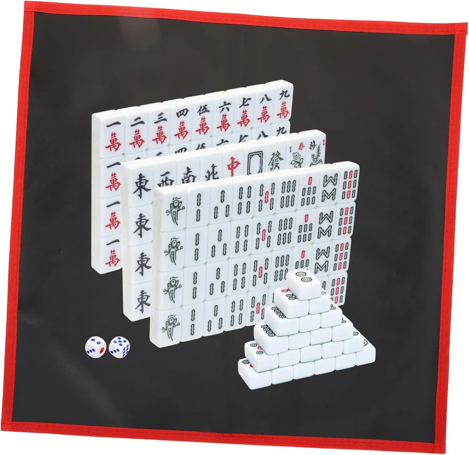 Mahjong Lightweight Design for Parties Safe Material 1set Portable Mini mist edible bulk unbiased confinement Mahjong Tiles Set Compact Travel 