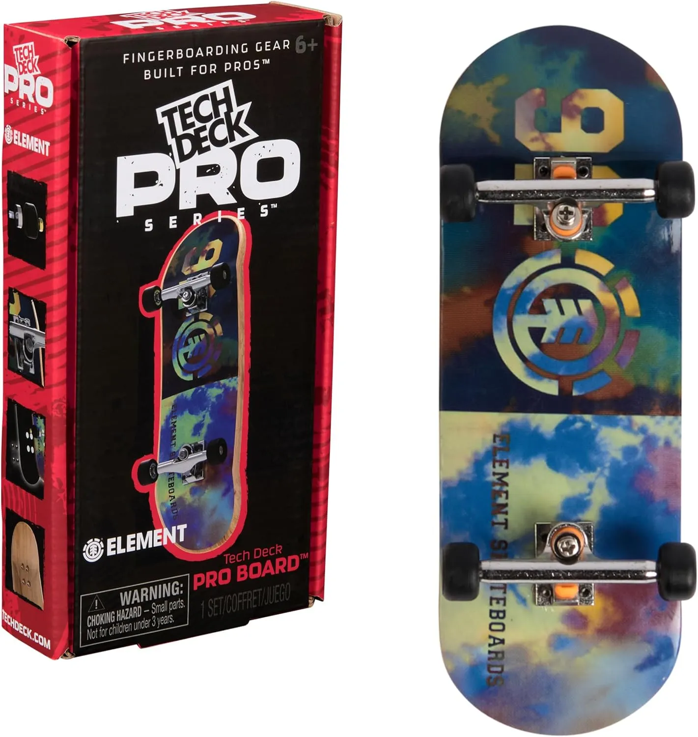 margin conjectural Pros; Authentic Mini Skateboards$ Kids Toys for Ages 6 and Up TECH DECK$ Element Pro Series Finger Board with Storage Display$ Built for 