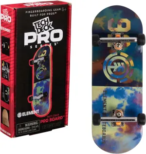 margin conjectural Pros; Authentic Mini Skateboards$ Kids Toys for Ages 6 and Up TECH DECK$ Element Pro Series Finger Board with Storage Display$ Built for 
