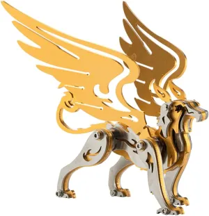 Mechanical Mythical clone Creature 3D Puzzle Model Kit, DIY Metal Assembly Animal 3D Puzzle Kit Craft Gift 3D Metal Puzzles for Adults, Griffin 3D Metal Model Kit to Build, Metal 
