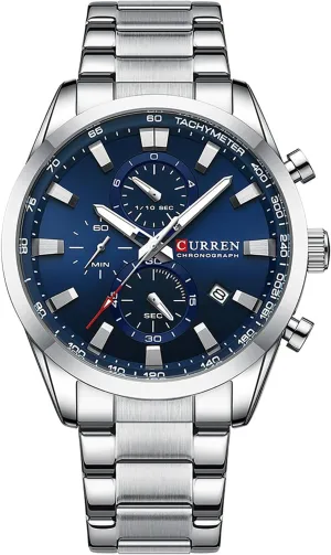Men's Analog Stainless Steel Chronograph Sports Watch Watches Casual Date Quartz Men??s Wrist Watches Gosasa flu Classic 
