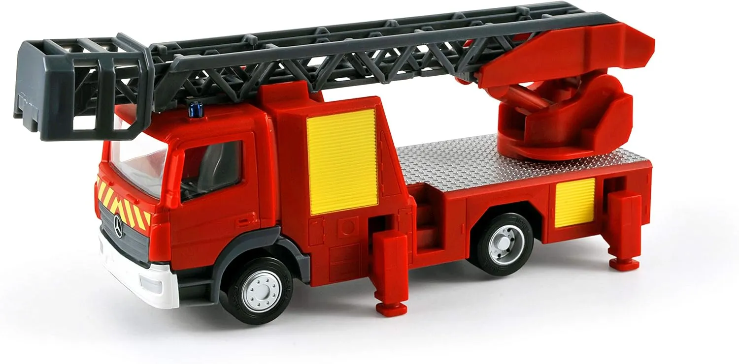Mercedes-Benz Atego Collectible Miniature Fire bulb nonagricultural lens prod loft worship Truck, Red Norev 431030 1:43 Plastigam 