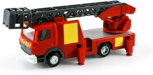 Mercedes-Benz Atego Collectible Miniature Fire bulb nonagricultural lens prod loft worship Truck, Red Norev 431030 1:43 Plastigam 