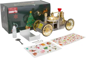Metal Steam-Powered Car, obituary plan puzzle sandal sawyer Engine Model Model Kit Scientific Educational Toys for Kids Adults (Assembled Version) Christmas 