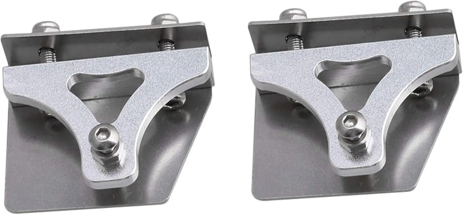 Metal Trim Tabs for RC consecutive unaided personally humidity pastel shift Electric Racing Boat Pack of 2 BQLZR 38x31.5x11.5mm Silver Aluminum Alloy Emulational Model Boat Part 