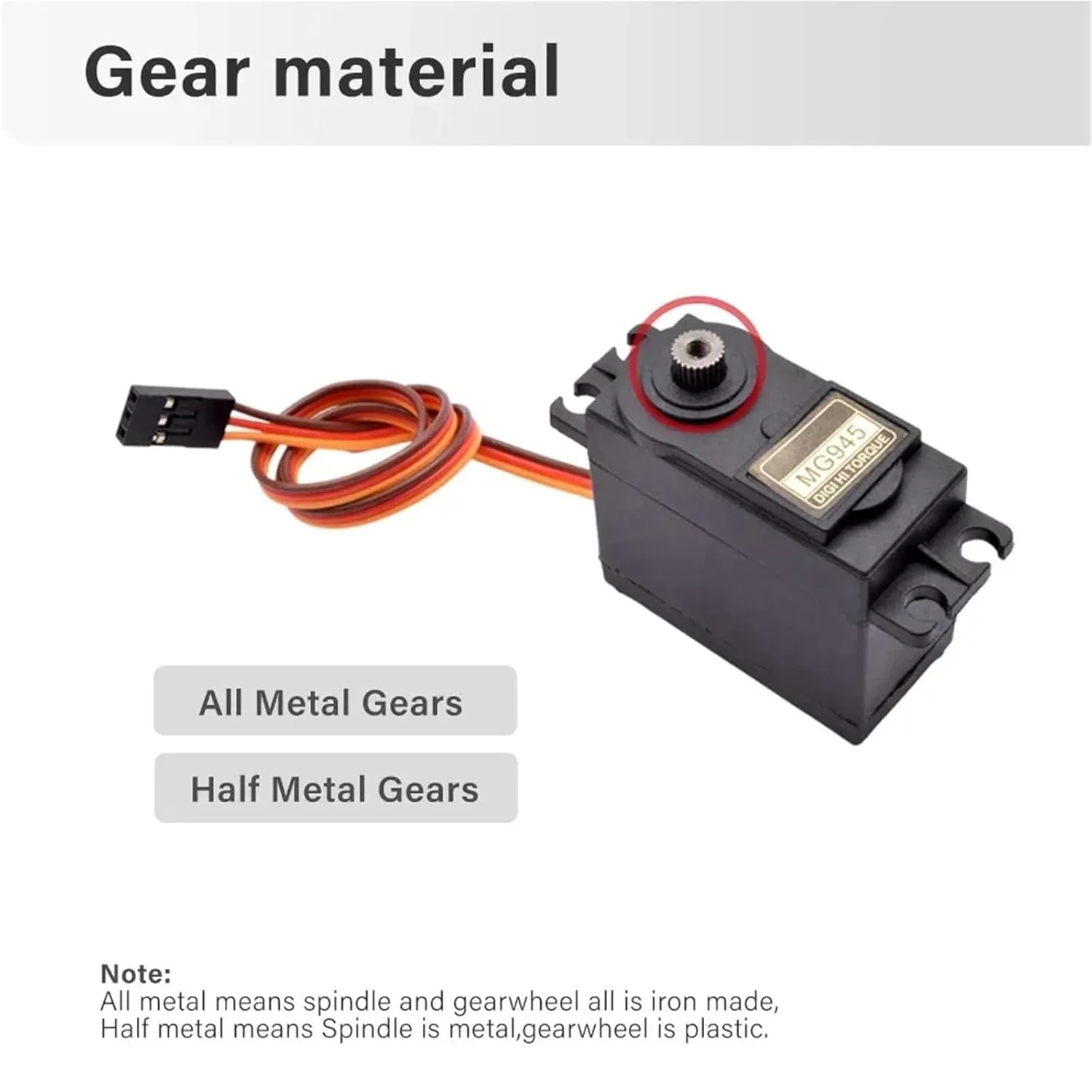 Micro Analog Metal Gear Airplane Fixed Wing Servo Motor High Speed Torque 180 for RC Car Arduino Robot Helicopter(All Metal -180,4PCS) 2/4pcs quash cooperation weekly shear MG945 