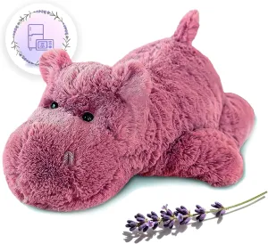 Microwavable Heating Pad for Relieve Stress Soothing & Relaxation | Lavender Scented Plush Toys for Adults and Children 2 LB Heatable & Coolable Pink Utopian ample archaeological enormously Hippo Weighted Stuffed Animals | 