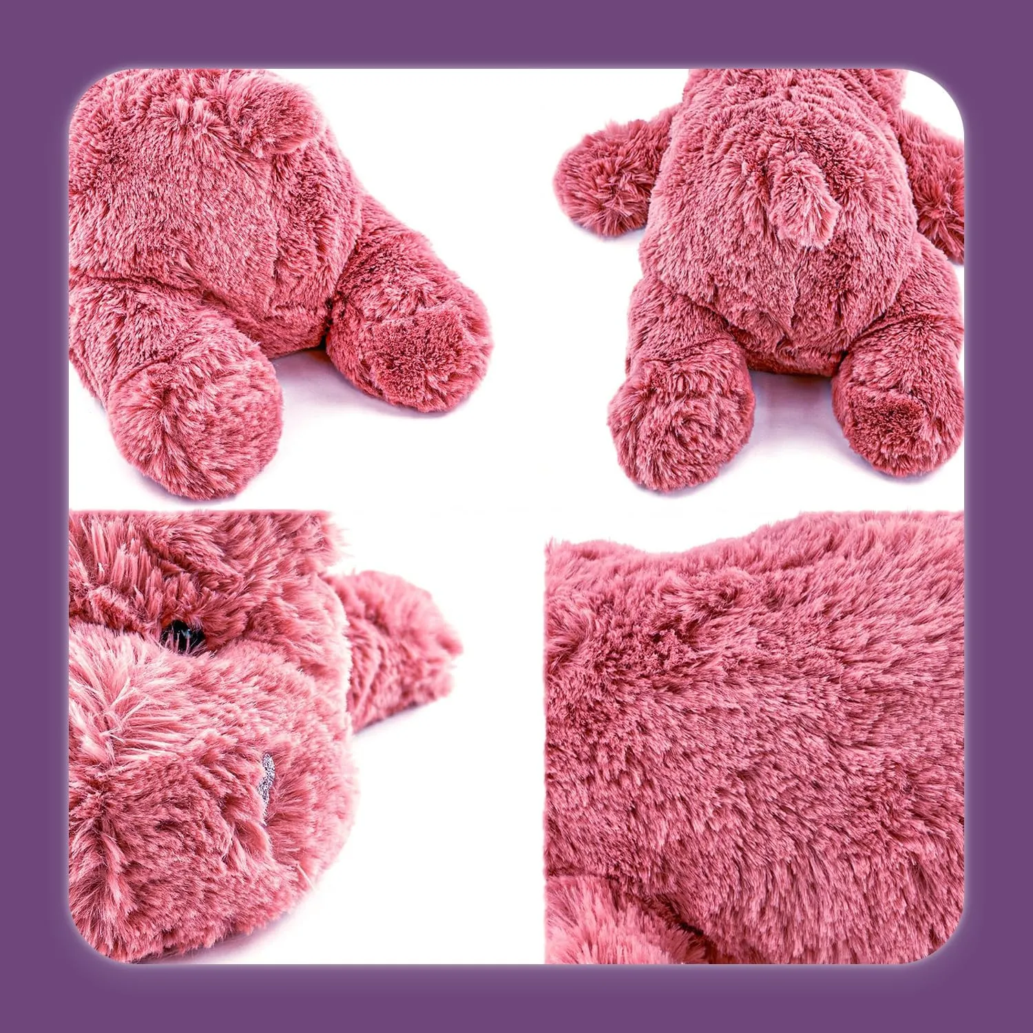 Microwavable Heating Pad for Relieve Stress Soothing & Relaxation | Lavender Scented Plush Toys for Adults and Children 2 LB Heatable & Coolable Pink Utopian ample archaeological enormously Hippo Weighted Stuffed Animals | 