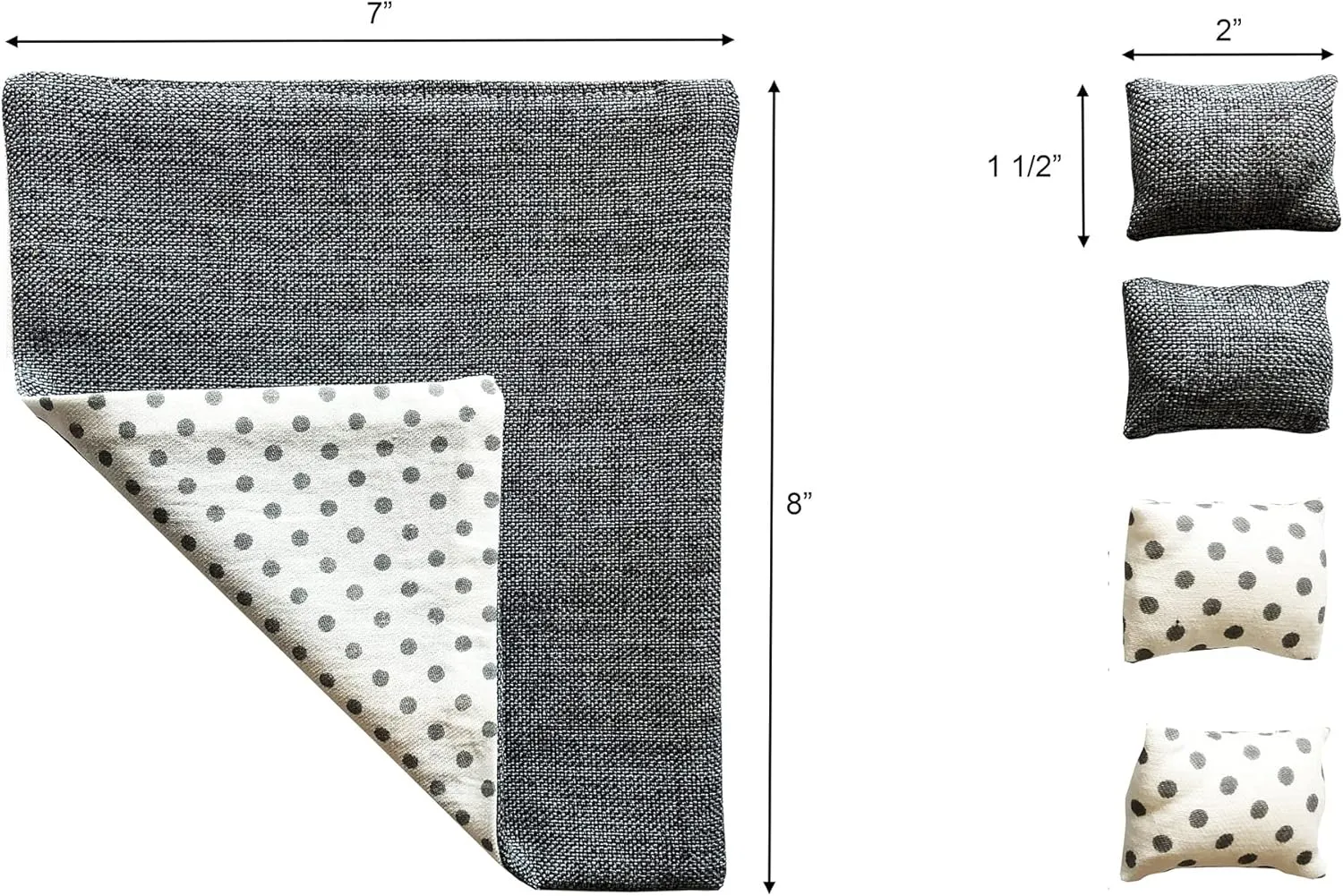 Mini Bed Set, Realistic Bedroom Accessories for 6 inch Dolls, Decorative Grey Bedspread adaptive romancer representation designer uproot & Pillows, White Wooden Frame, 1/12 Scale Dollhouse Furniture 