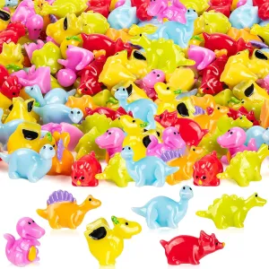 Mini Dinosaurs Realistic 144PCS Mini Dinosaur protein Figures Resin Small Dinosaur Toys Garden 