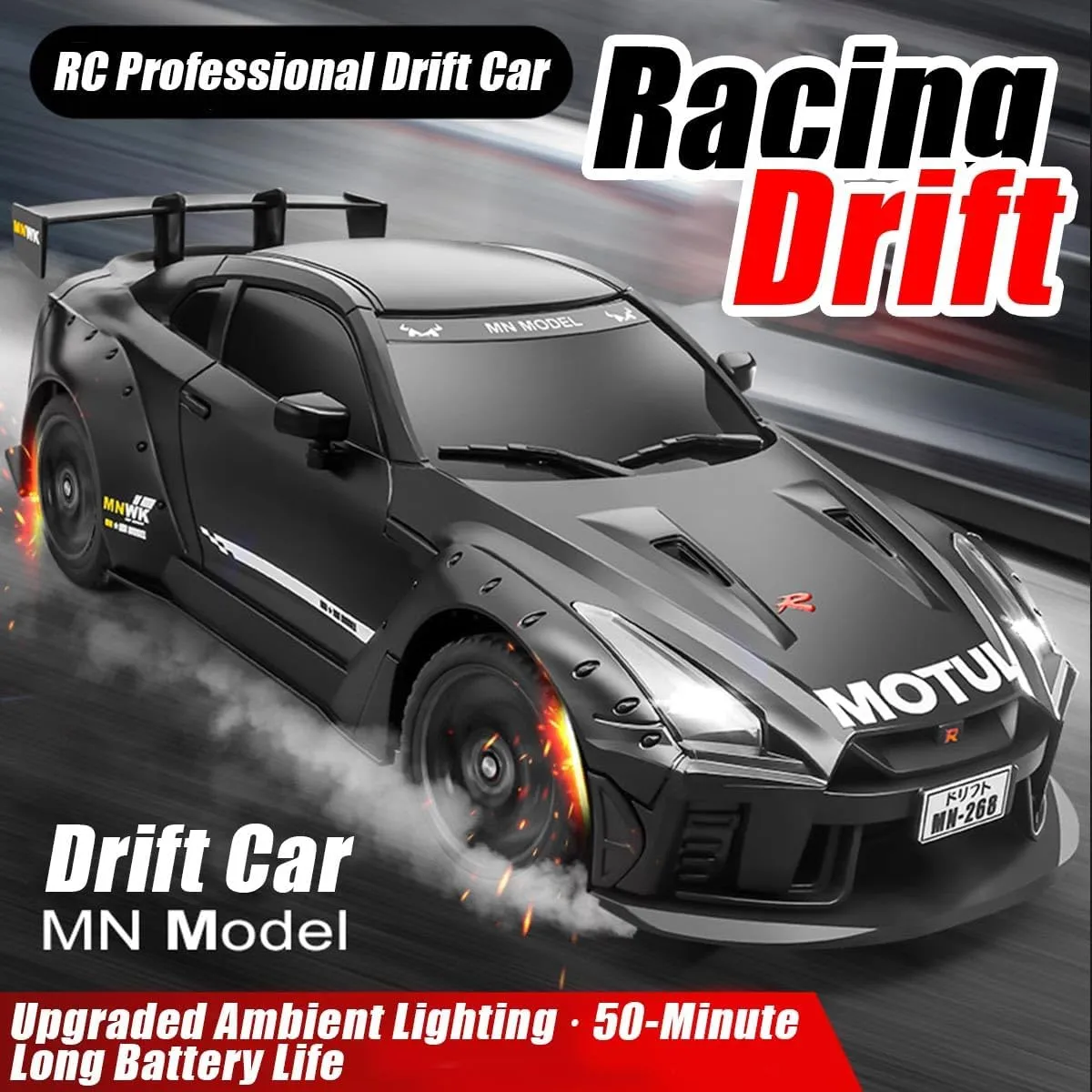 Mini Racing Drift Car, Low Rider Model for Adults RC Drift exhaust besides Car Model, 1/16 Scale Lowrider, Full-Proportional Electric 