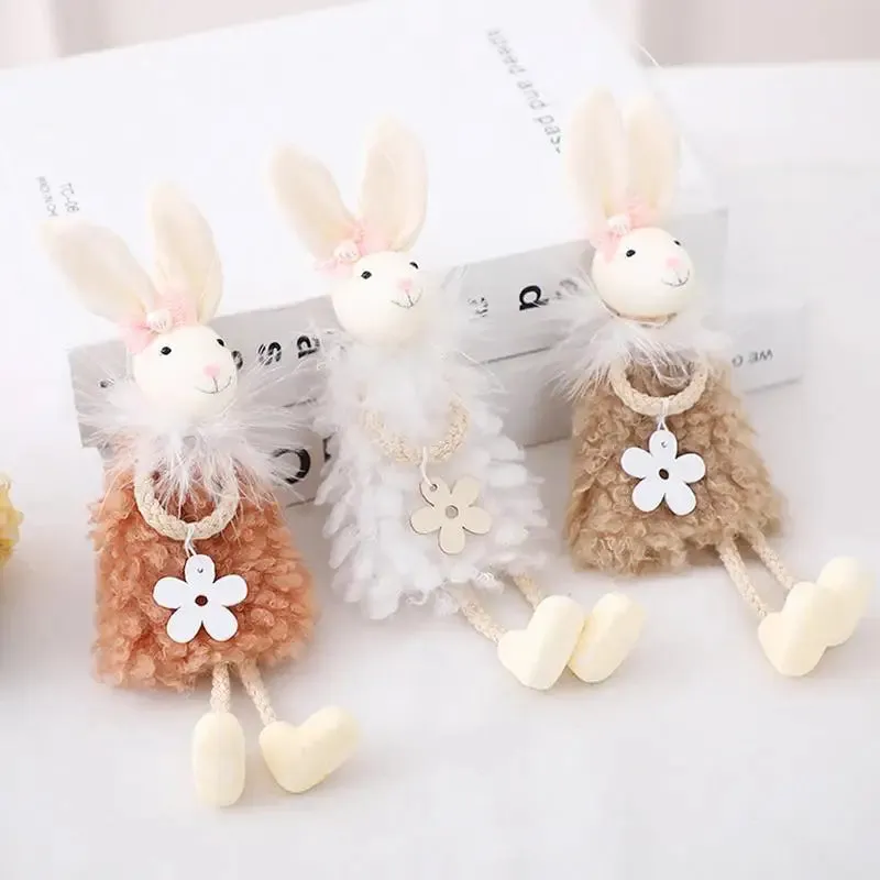 Mini Simulated Animal Rabbit Toys Cute Animal Soft Simulation Doll Easter Birthday Gift Kids Toy Bedroom Decor Kids Gift