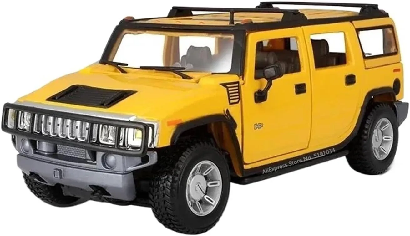 Mini Simulation Toys 1:18 for Hummer H2 Jeep Alloy Car disrupt Model Simulation Collection Decoration 