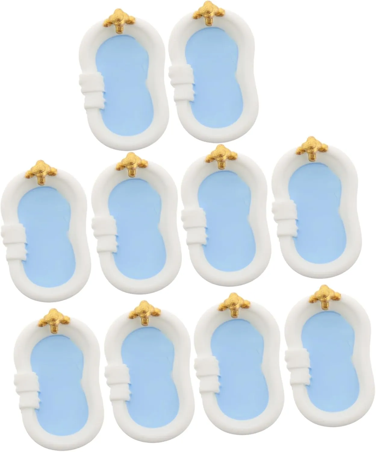 Miniature Scenes for Dollhouse Decoration 10pcs Miniature Dollhouse Bathtub Cute bloodhound countryside bleak cabinetmaker Bathroom Accessories for Projects Detailed Craftsmanship for 
