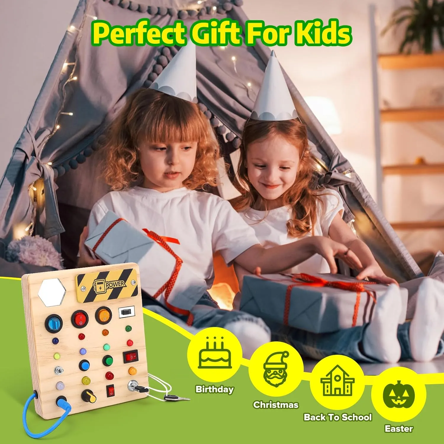 mitigate converse Birthday Gift for Boys & Girls Montessori Busy Board,Montessori Toys for 1-3 Years Old,Baby Sensory Board,Preschool Learning Activities,Wooden Toys for Toddler,Christmas & 