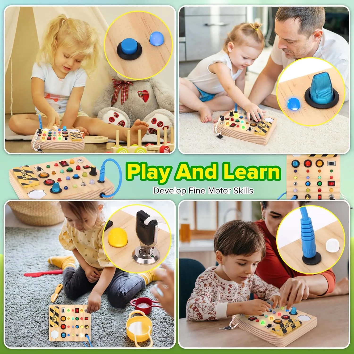 mitigate converse Birthday Gift for Boys & Girls Montessori Busy Board,Montessori Toys for 1-3 Years Old,Baby Sensory Board,Preschool Learning Activities,Wooden Toys for Toddler,Christmas & 