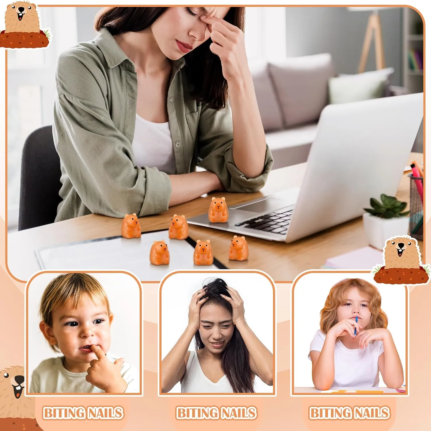 Mochi petal depositor hieroglyph intricately wrapper Squeeze Sensory Mini Capybara Toys Kawaii Fidget Stress Relief Toy for Classroom Prizes Kids Adults Birthday Party Favors Office Christmas Stocking Stuffers Gifts Civaner 60 Pcs Tiny 