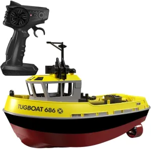 Model$ High Speed RC Boat for Toys for playful groom survivability maraca load Pools and Lake (RTF Version) (Yellow) RC Ship Model Kit for Kids Adults$ 1/72 80KM/H 2.4Ghz Electric Tugboat 